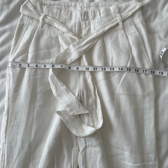 EUC The Limited White Linen Wide Leg Pants S 2 - Picture 8 of 8